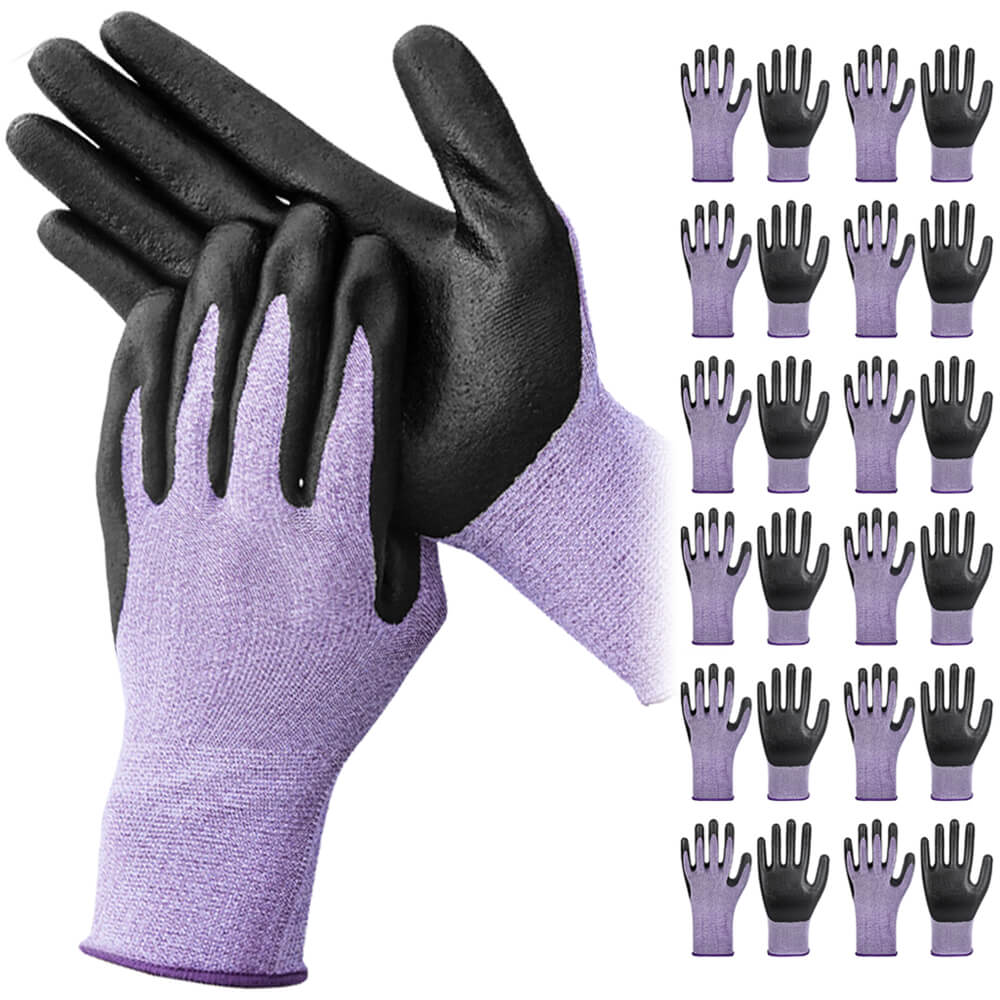 Micro-Foam Nitrile Safety Work Gloves 12 Pairs – Deebree